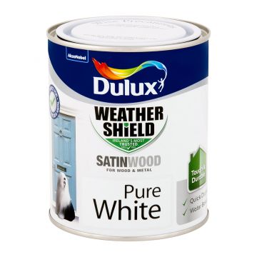 Weathershield Exterior Satinwood Pure White 750ml