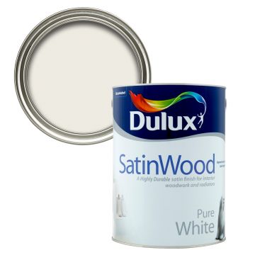 Dulux Satinwood Pure White 5l