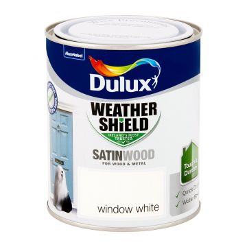 Weathershield Exterior Satinwood Window White 750ml