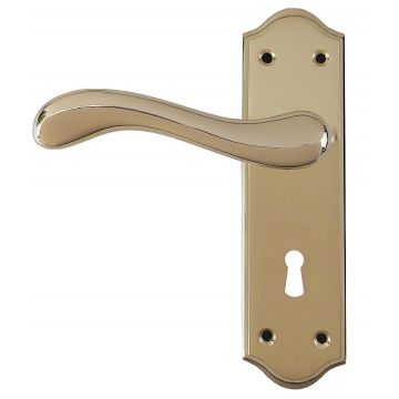 Ashfield & Co Landsdowne L/Door Handle Box Set - Polished Brass