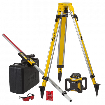 Stabila LAR 160 Self-Levelling Rotation Laser Level 7 Piece Set 