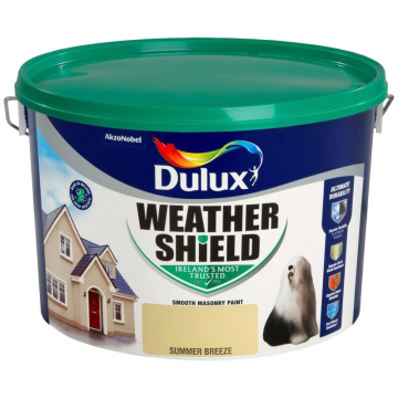 Dulux Weathershield Smooth Masonry Paint - Summer Breeze 10L