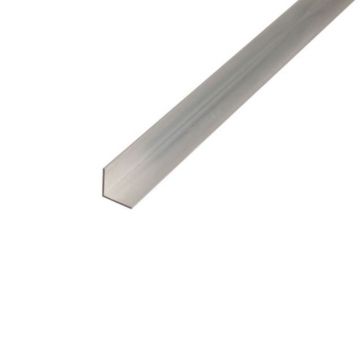 Angle Profile Aluminium 25 x 15mm x 1.5/2m Slvr Anod