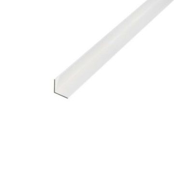 Trojan Angle Profile, pvc, white 15 x 15 x 1.2/2m