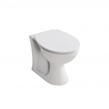 Sandringham 21 Back to Wall Toilet Pan Only with Horizontal Oulet 