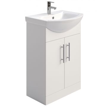 Belmont Vanity Unit & Top 55cm White