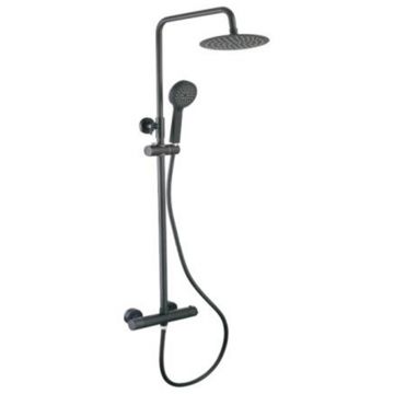 Methven Matte Black Bar Shower With Diverter & 3 Mode Handset