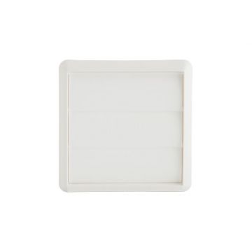 Icon Wall Vent 100mm Gravity Flapped White
