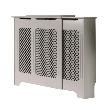 Tema Classic Adjustable Radiator Cabinet - White - 200cm (Width)