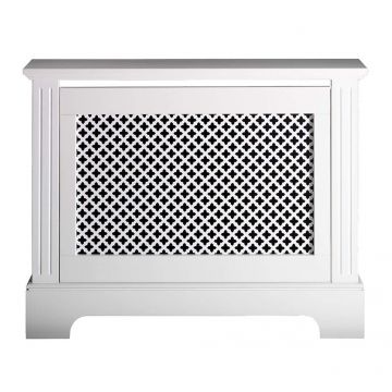 Radiator Cabinet Georgian White Large