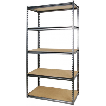 Chadwicks Performance Boltless Shelving Unit - 5 Shelf Rack (30 Inch x 12 Inch x 60 Inch)
