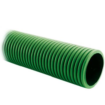 Twinwall Duct 94/110mm 450n Green Cw Coupler 6m