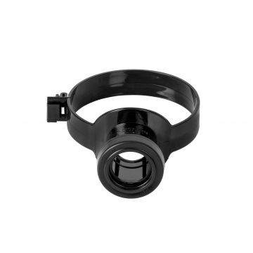 Marley 32mm Strap On Boss Soil Connector Black