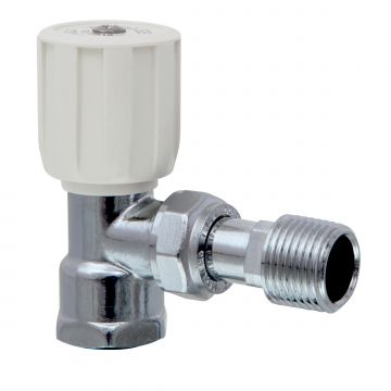 Pegler TerrierradiatorValve 1/2" Gb Angled Wh