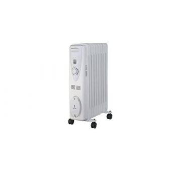 De Vielle Premium 2000W 9 Fin Oil Filled Radiator - White | DEF057249