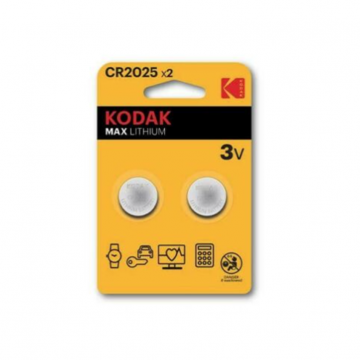 Kodak Alkaline Max CR2025 Batteries - Pack of 2
