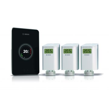 Worcester Easy Control Pack Ct 200 Black comes with 3 Radiator Thermostats