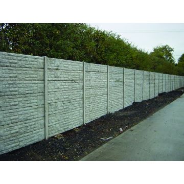 1830 x 300 x 50mm Concrete Base Panel Rock Face