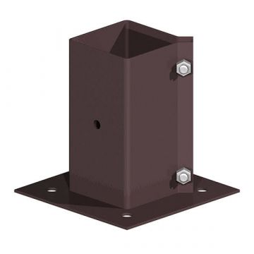 Clamp Bolt Down Post Support 150 x 150mm E-Brow (6 x 6")