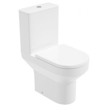Sonas Base Rimless Open Back Close Coupled Toilet comes with Soft Close Seat (Pan, Cist & Seat Seperate)