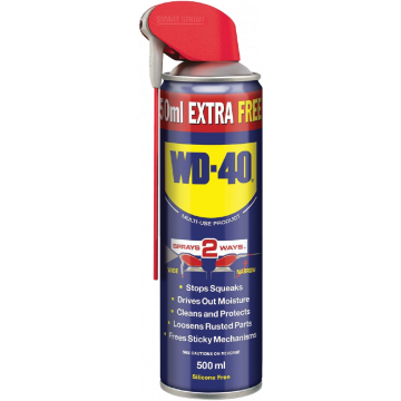 WD40 Smart Straw Aerosol 450ml comes with Free Bonus 50ml Can 