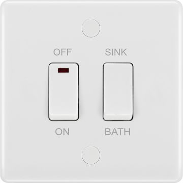 White Immersion Switch 20amp Double Pole