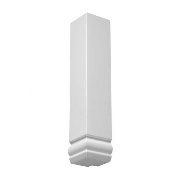 Eavemaster Ogee External Fascia Angle Corner - White - 300mm 