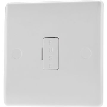 White Moulded 13a Fused Connection Unit