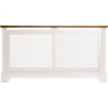 Tema GeorgianradiatorCab 2 Tone White & Oak Large