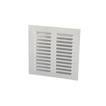 Plain Aluminium Louvre Vent 9 x 9"