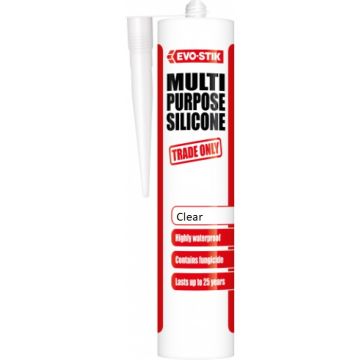 Evo-Stik Multi-Purpose Silicone Sealant Clear