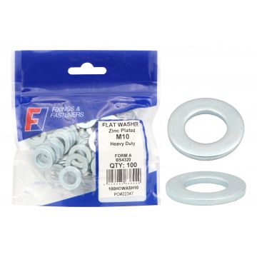 Forgefix Washer Form A zinc plated M6 100/Bag