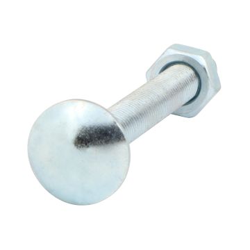 Forgefix Carriage Bolt zinc plated M10 x 130mm 10/Bag