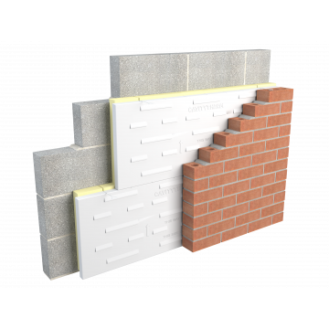 Xtratherm Cavity Therm Full Fill Wall Insulation -  2.16m2 - 1200mm x 450mm x 125mm