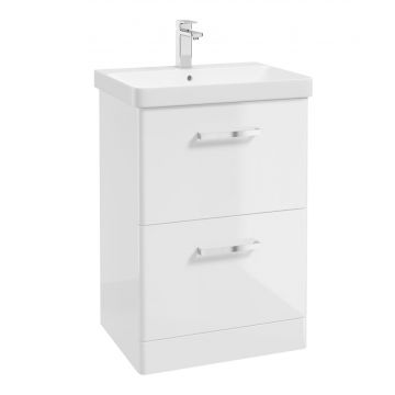 Kora Gls White 60cm Vanity, hakk Tap & Waste Penna F/Shrouded Wc, Sansa 60 x 80 LED Mirror