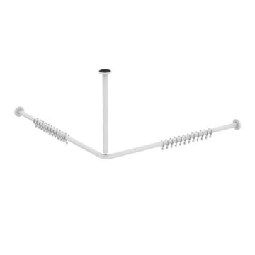 Multi System Angled Rail for Shower Curtain