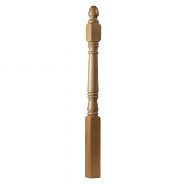 Cn02a Achill White Oak Lg Sq Full Newel 1525mm x 91mm x 91mm