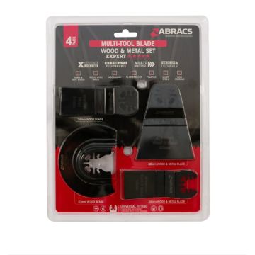 4pc Multi Tool Wood & Metal Blade