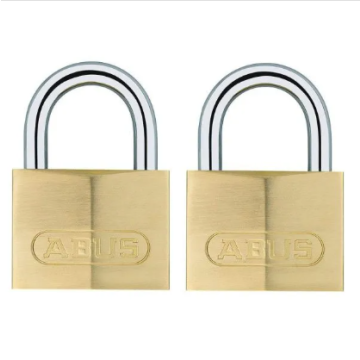 Abus 40mm Ka 713 Series Brass Padlock Twin Pack