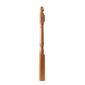 Achill White Oak Half Stair Newel Post - 1.53m x 91mm x 45mm