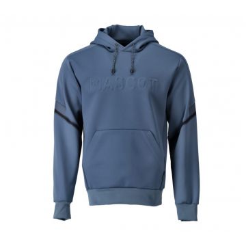 Mascot Fleece Hoodie with Mascot Logo - Size 2XL -Stone Blue