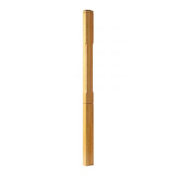 Chn01b2 Boyne Cham Ful 1/2 Newel White Oak Lg Sq 1525 x 91 x 45mm