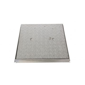 Hot Dipped Galvanised Cover & Frame 600 x 600mm 20 Tonne Medium Traffic Class B Blue