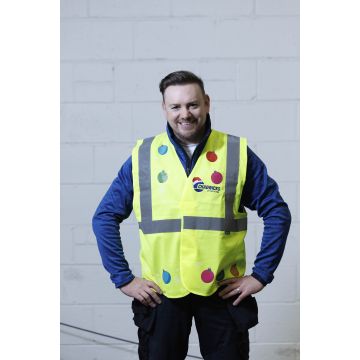 Christmas Charity Yellow Hi Vis Vest - Size L/XL