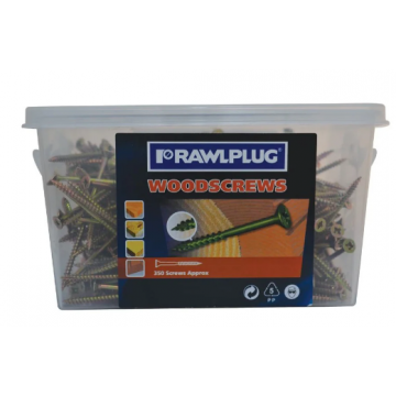 Rawlplug Chipboard Screws 5.0 x 80mm 300/Tub