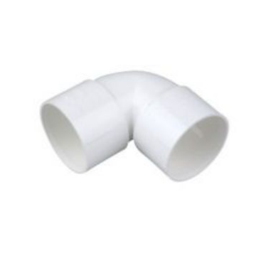 2in White Waste 90 Degree Elbow