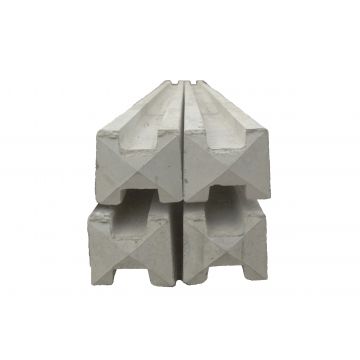 Independent Fencing Concrete H Fence Post - 125mm x 100mm x 2.4m 