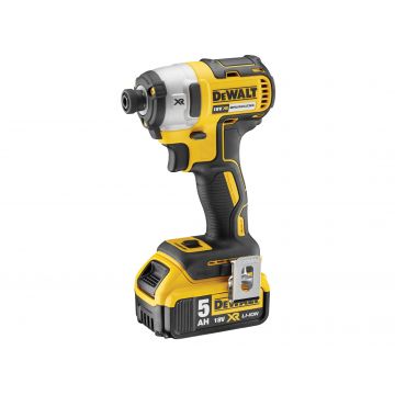 Dewalt 18vr Xr Brushless Impact Driver comes with 2 x 5.0ah Li-ion Batteries, 1x XR Charger and Case