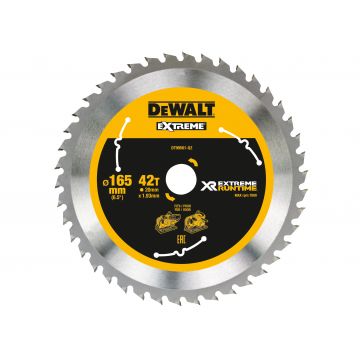 DeWalt Runtime 165mm x 20mm 42t