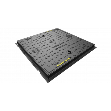 Ductile Manhole Cover and Frame 600mm x 600mm x 40mm -  B125 